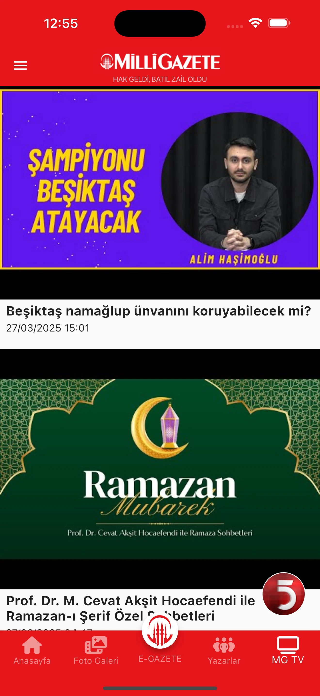 Milli Gazete screenshot